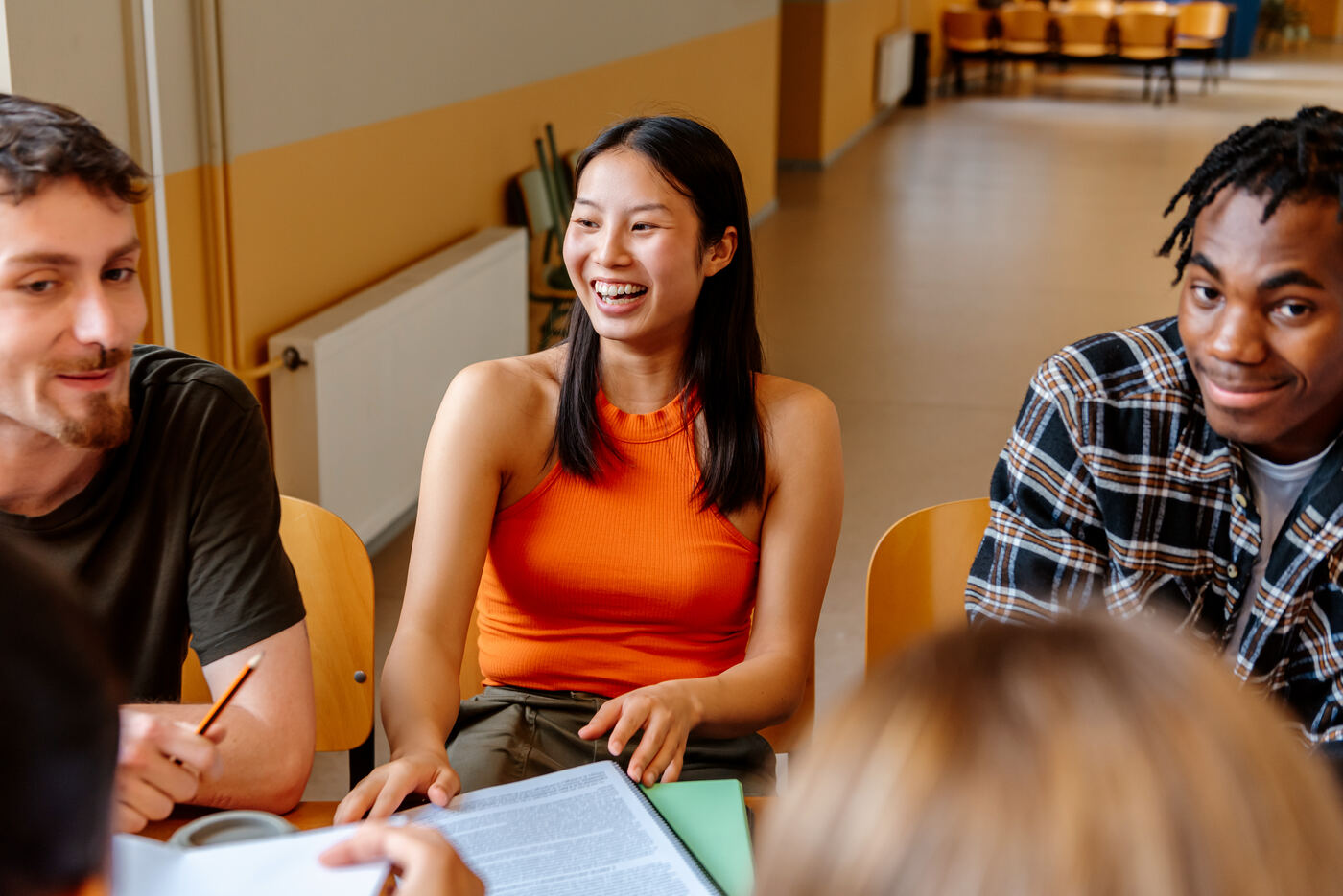 Students and educators building an inclusive school community